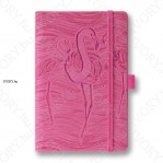 O1 Flamingo 444 pink, nyomatlan jegyzetfüzet